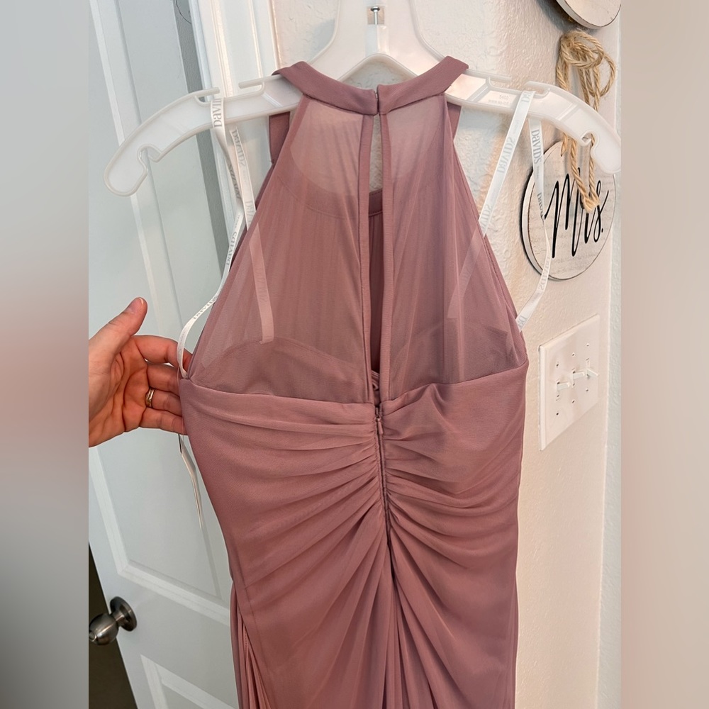Beautiful bridesmaid dress, size 0. Color is a quartz